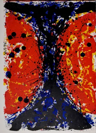 Litografia Francis - Uncle Sam, 1964 (Hand-signed)