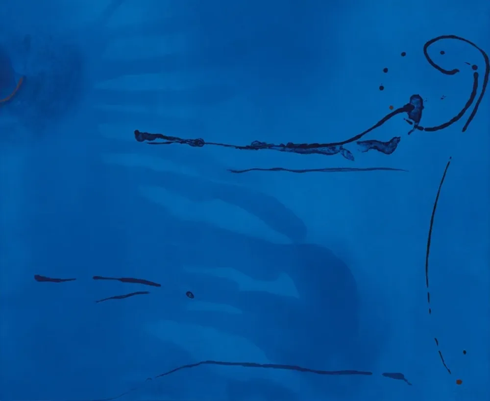 Litografia Frankenthaler - Blue Current