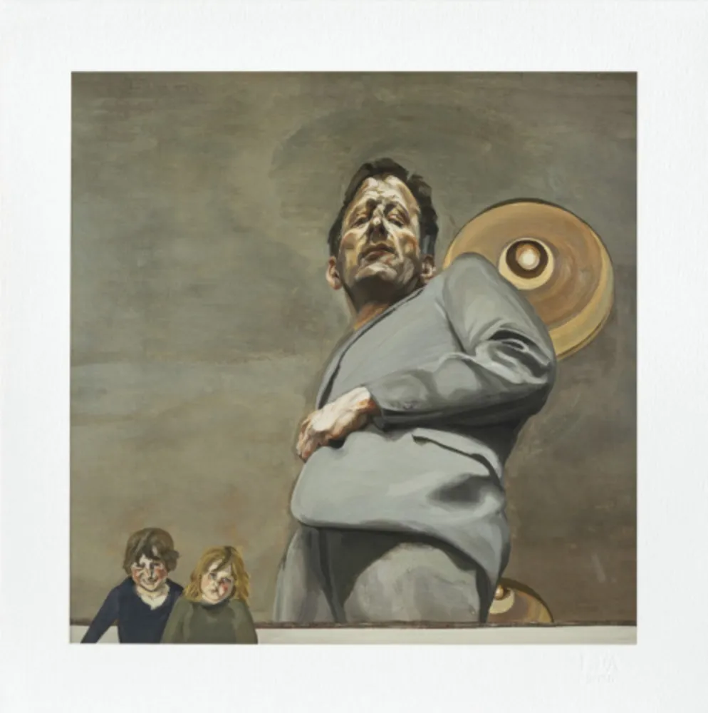 Múltiplo Freud - Reflection With Two Children (Self-portrait)