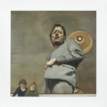 Múltiplo Freud - Reflection With Two Children (Self-portrait)