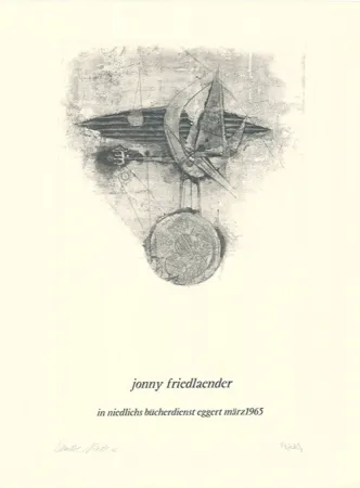 Água-Forte E Água-Tinta Friedlaender - Jonny Friedlaender in niedlichs bücherdienst eggert märz 1965