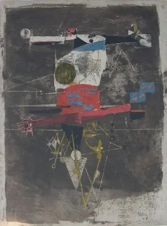 Água-Forte Friedlaender - L'Oiseau rouge