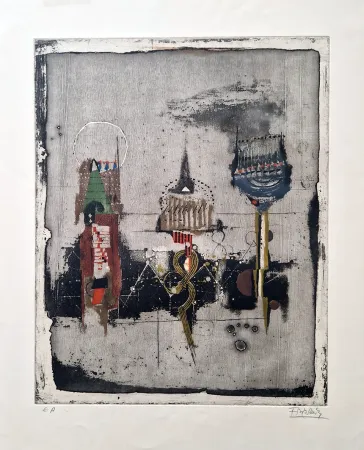 Água-Forte Friedlaender - Trois Fleurs