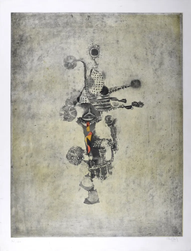 Água-Forte E Água-Tinta Friedlaender - Trois oiseaux II, 1958 - Hand-signed