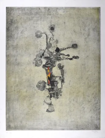 Água-Forte E Água-Tinta Friedlaender - Trois oiseaux II, 1958 - Hand-signed