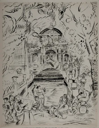 Gravura Friesz - Paris 1937 : Quartier Latin, 1937