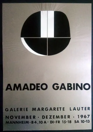 Cartaz Gabino - Amadeo Gabino - Galerie Margarete Lauter 1967