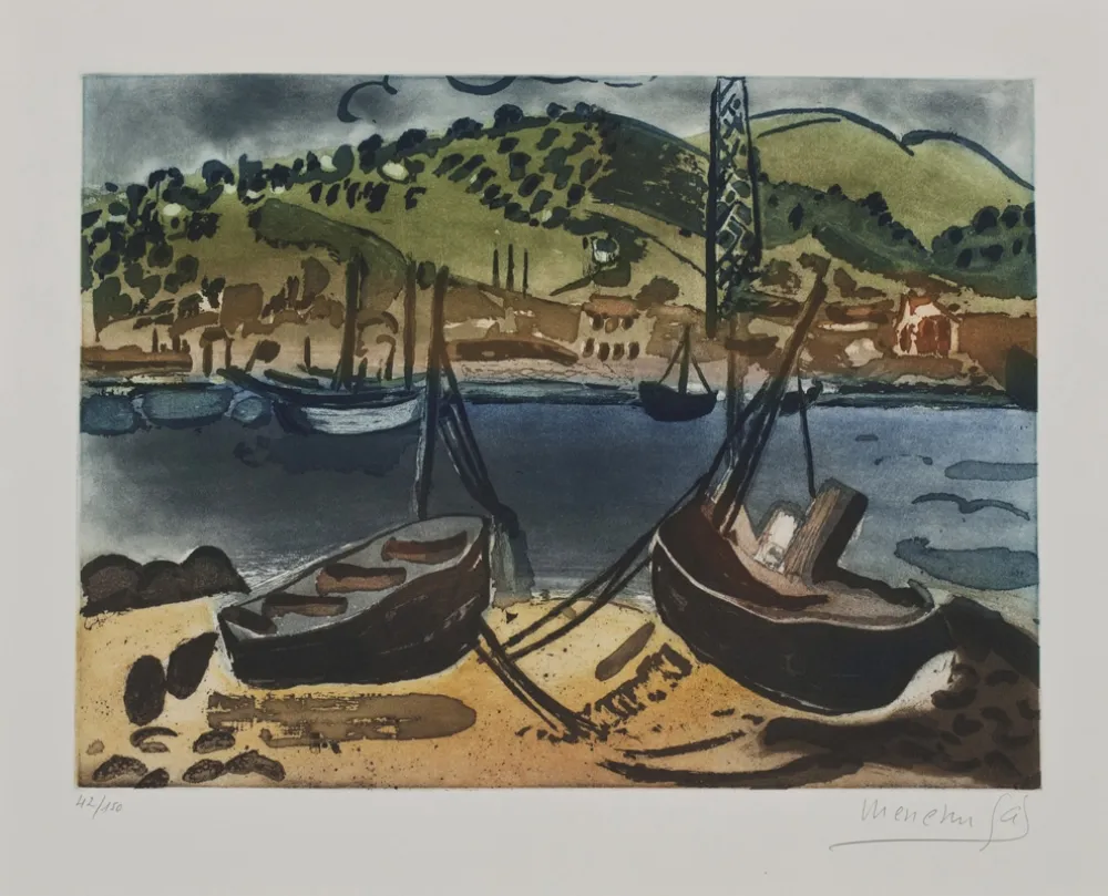 Água-Forte Gal - Barcas en la ría