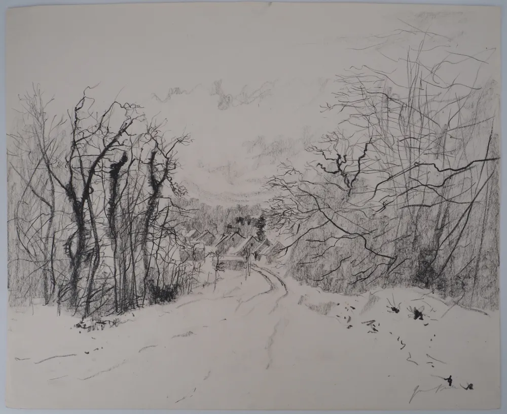 Sem Técnica Gantner - Paysage enneigé des Vosges, c