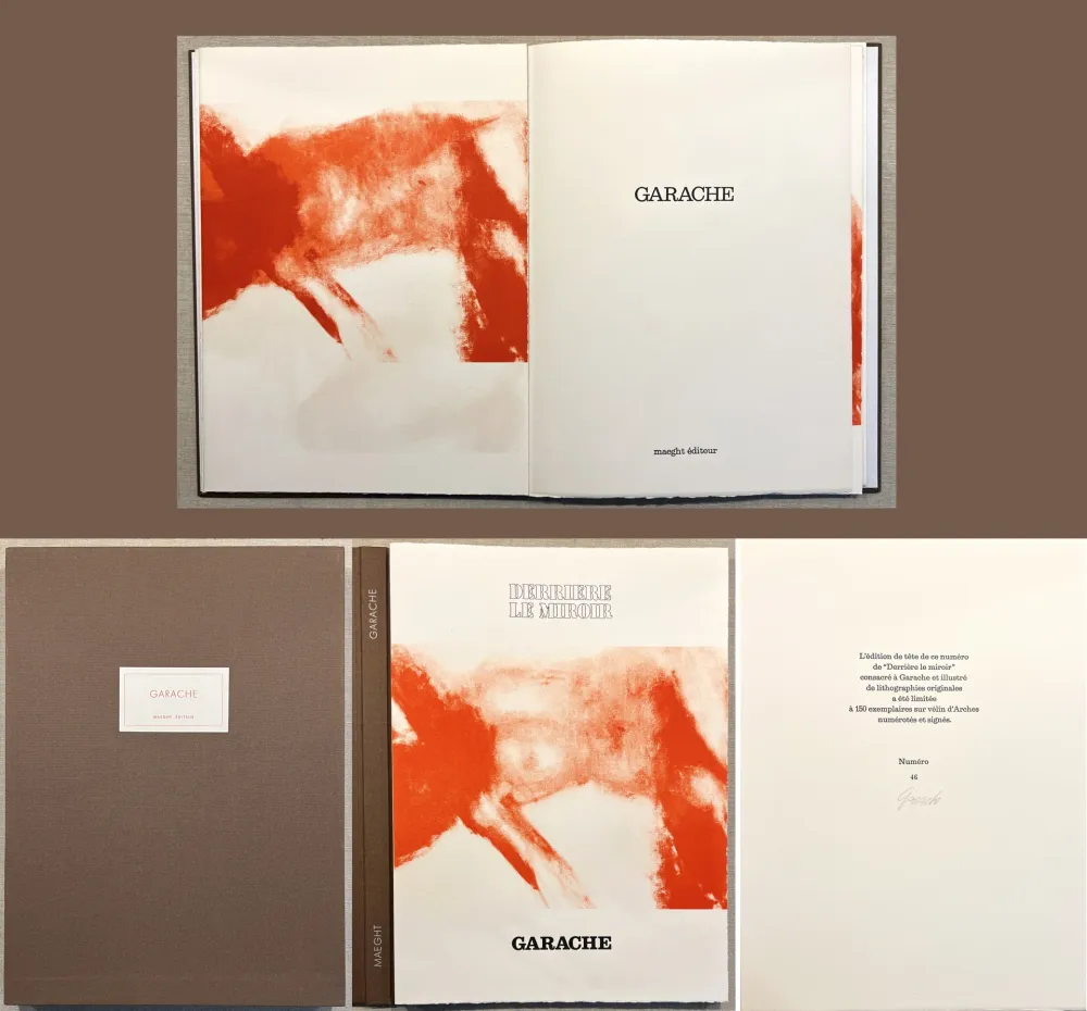 Livro Ilustrado Garache - GARACHE. DERRIÈRE LE MIROIR N°222. Février 1977. TIRAGE DE LUXE SIGNÉ..