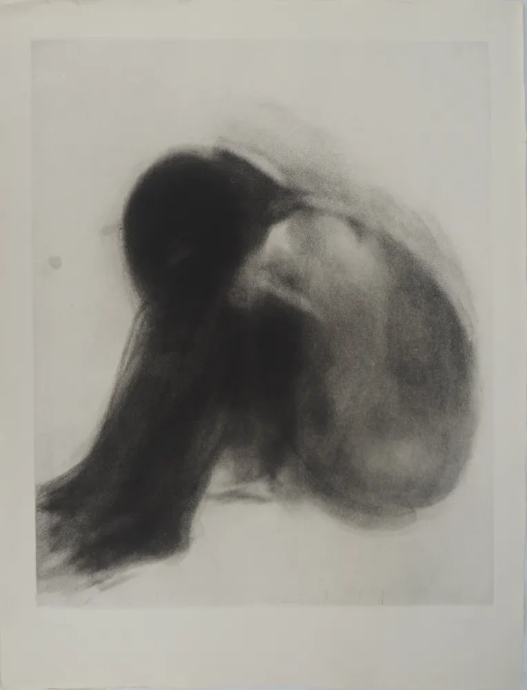 Gravura Garache - Nu recroquevil