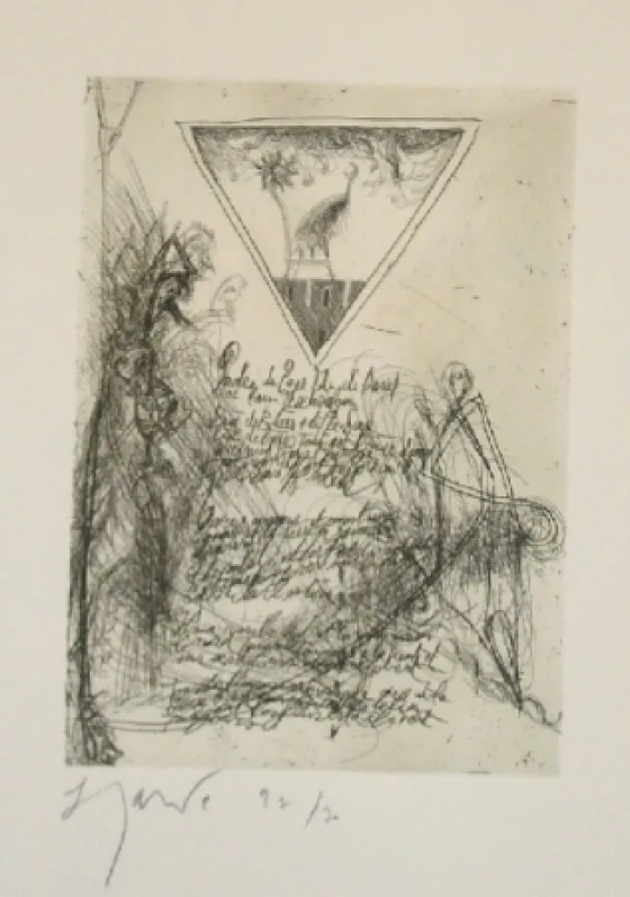 Água-Forte E Água-Tinta Garouste - Sans titre
