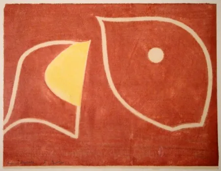 Xilogravura Gehr - Moses vor brennendem Dornbusch II. 