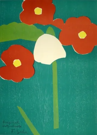 Xilogravura Gehr - Schneeglöckchen und Primeln