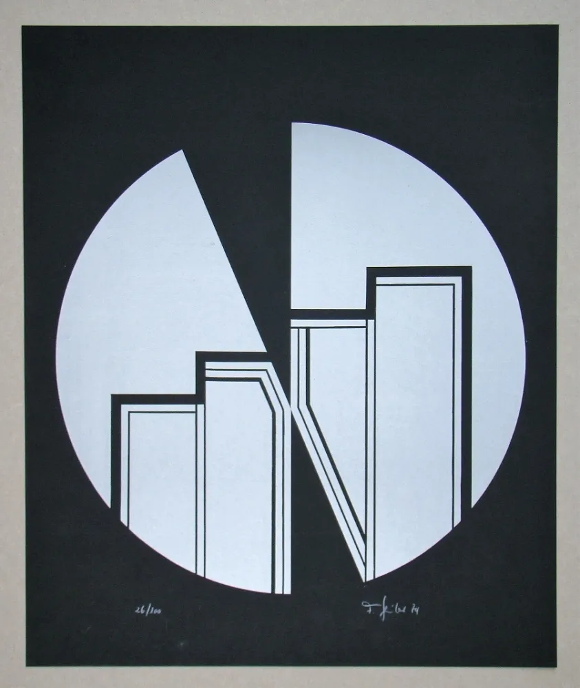 Linogravura Geiler - Concrete-constructive Composition