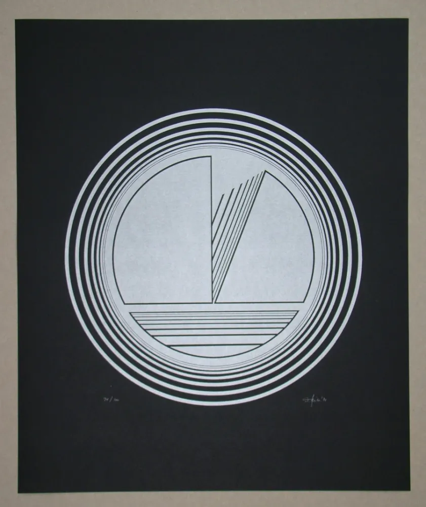 Linogravura Geiler - Concrete-constructive Composition