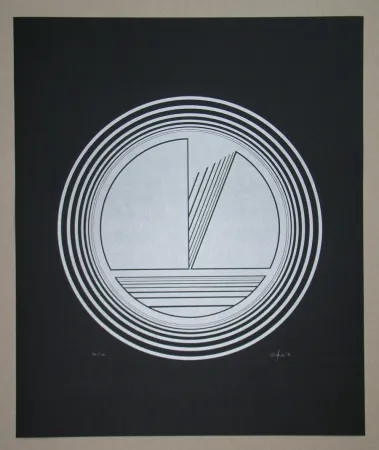 Linogravura Geiler - Concrete-constructive Composition