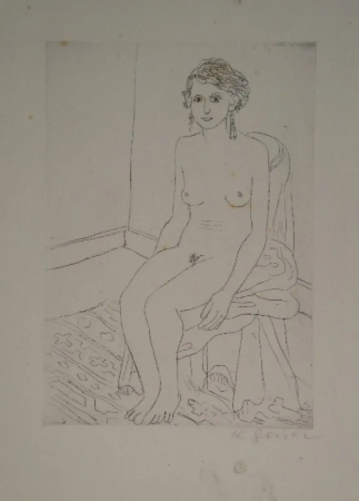 Gravura Geiser - Sitzende