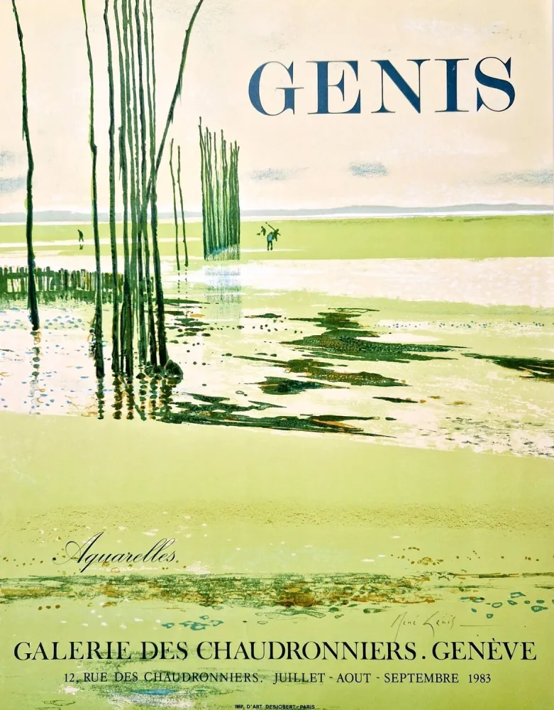 Cartaz Genis - Aquarelles