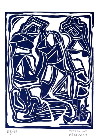 Linogravura Gérédakis - Compisition 3
