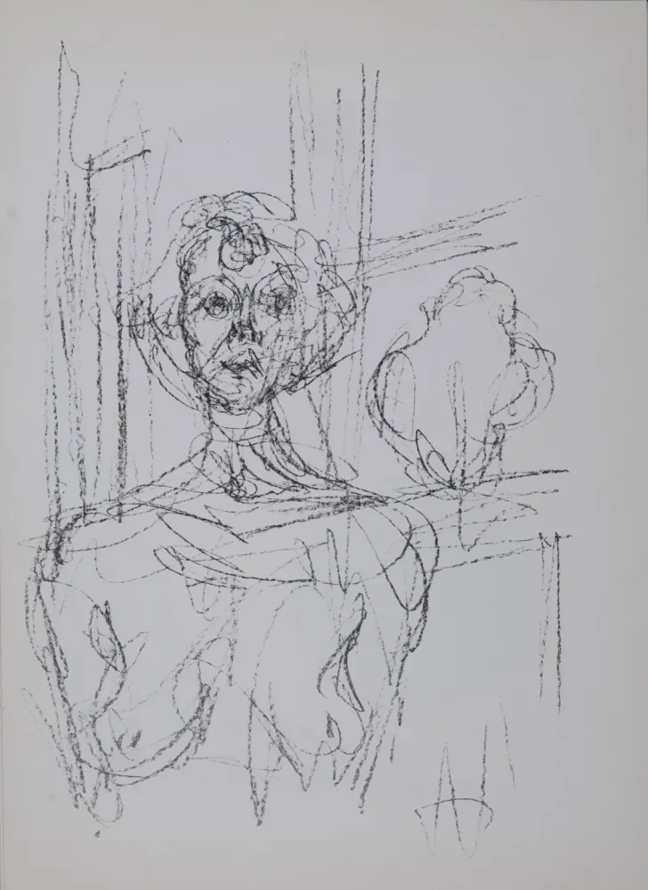 Litografia Giacometti - Annette, 1964