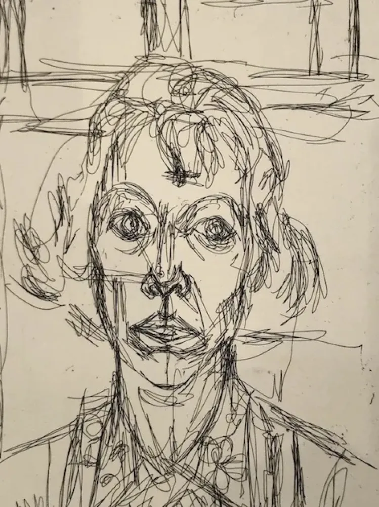 Água-Forte Giacometti - Annette III