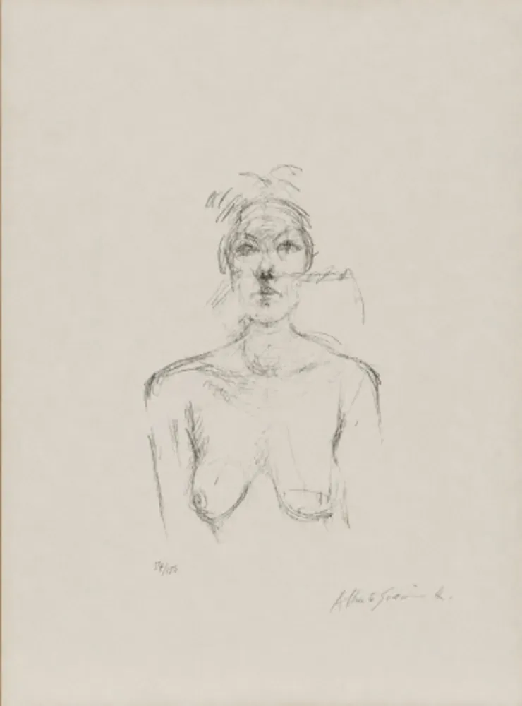 Litografia Giacometti - Buste II