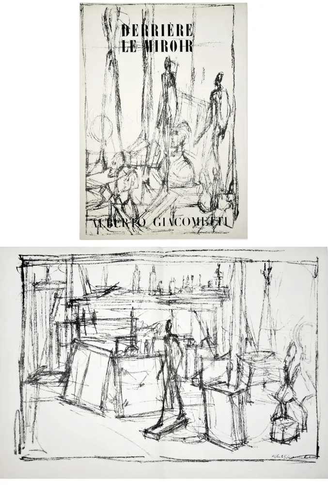 Livro Ilustrado Giacometti - Derrière le Miroir n° 39-40 . GIACOMETTI. Juin 1951.