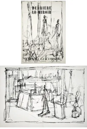 Livro Ilustrado Giacometti - Derrière le Miroir n° 39-40 . GIACOMETTI. Juin 1951.