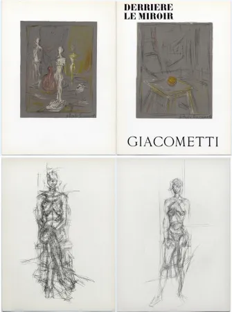 Livro Ilustrado Giacometti - Derrière le Miroir n° 65 . GIACOMETTI . Mai 1954.
