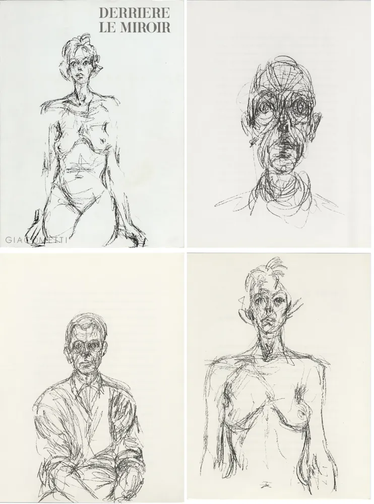 Livro Ilustrado Giacometti - GIACOMETTI. DERRIÈRE LE MIROIR N°127. Mai 1961