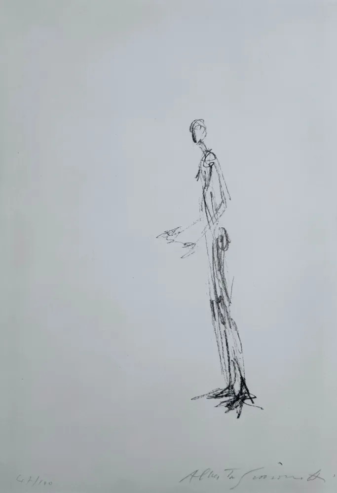 Litografia Giacometti - Homme Debout 