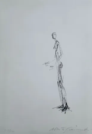 Litografia Giacometti - Homme Debout 