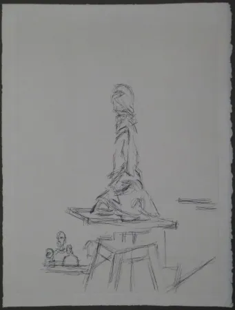 Água-Forte Giacometti - L'Atelier à la selette I. (Studio with the turntable)