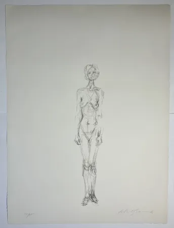 Litografia Giacometti - Nu Debout II, 1961