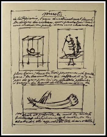 Litografia Giacometti - OBJETS MOBILES ET MUETS II