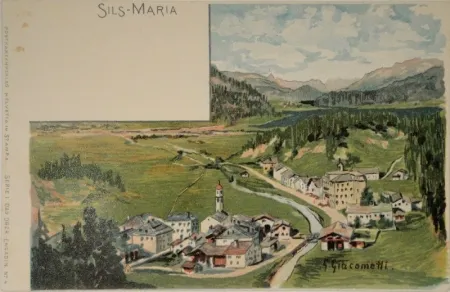 Litografia Giacometti - Sils-Maria