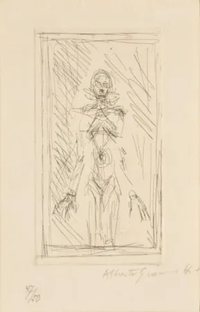Gravura Giacometti - Small Standing Nude
