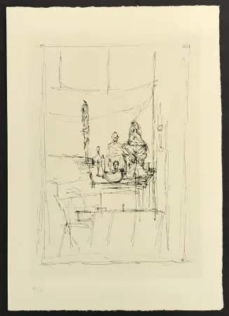 Gravura Giacometti - Studio from La Magie Quotidienne