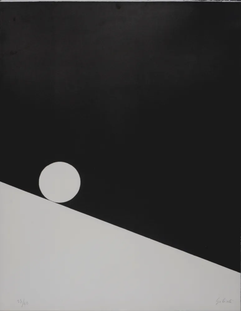 Serigrafia Gilioli - Black Composition, c. 1970s -  Hand-signed!