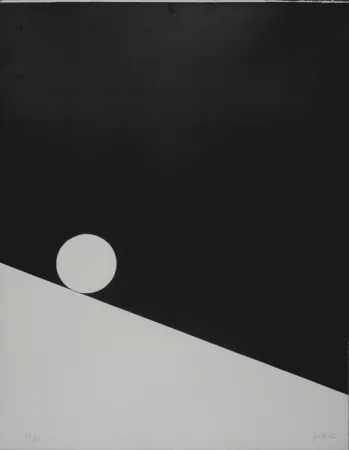 Serigrafia Gilioli - Black Composition, c. 1970s -  Hand-signed!