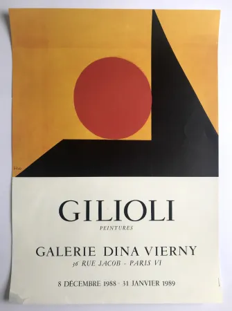 Cartaz Gilioli - Galerie Dina Vierny