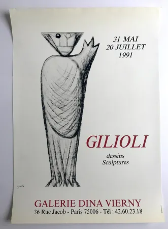 Cartaz Gilioli - Galerie Dina Vierny