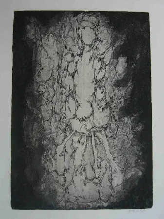 Água-Forte Gillet - Nymphe des rats