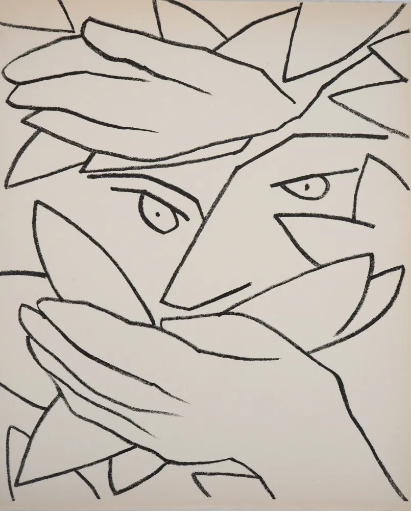 Litografia Gilot - L'homme camouflé