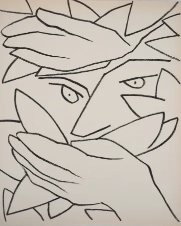 Litografia Gilot - L'homme camouflé