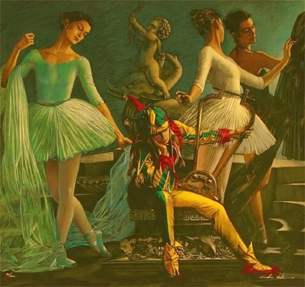 Serigrafia Girotto - Pensive Jester