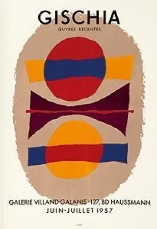 Cartaz Gischia - Exposition 1957