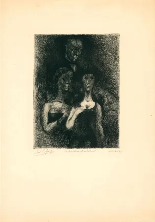 Gravura Goerg - La naissance d'un sentiment