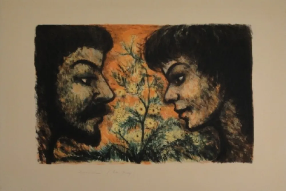 Litografia Goerg - L'Offrande